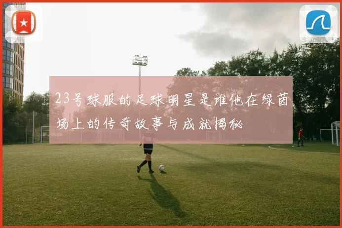 23号球服的足球明星是谁他在绿茵场上的传奇故事与成就揭秘